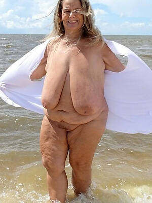 Sexy older women nude at beach